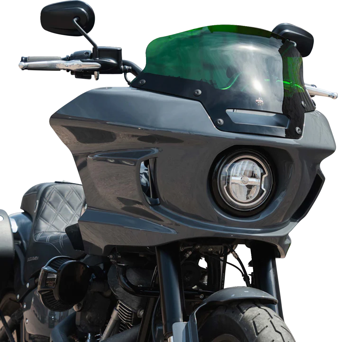 KLOCK WERKS Kolor Flare™ Sport Windshield - 6" - Green - FXLRST KWW-02-0625