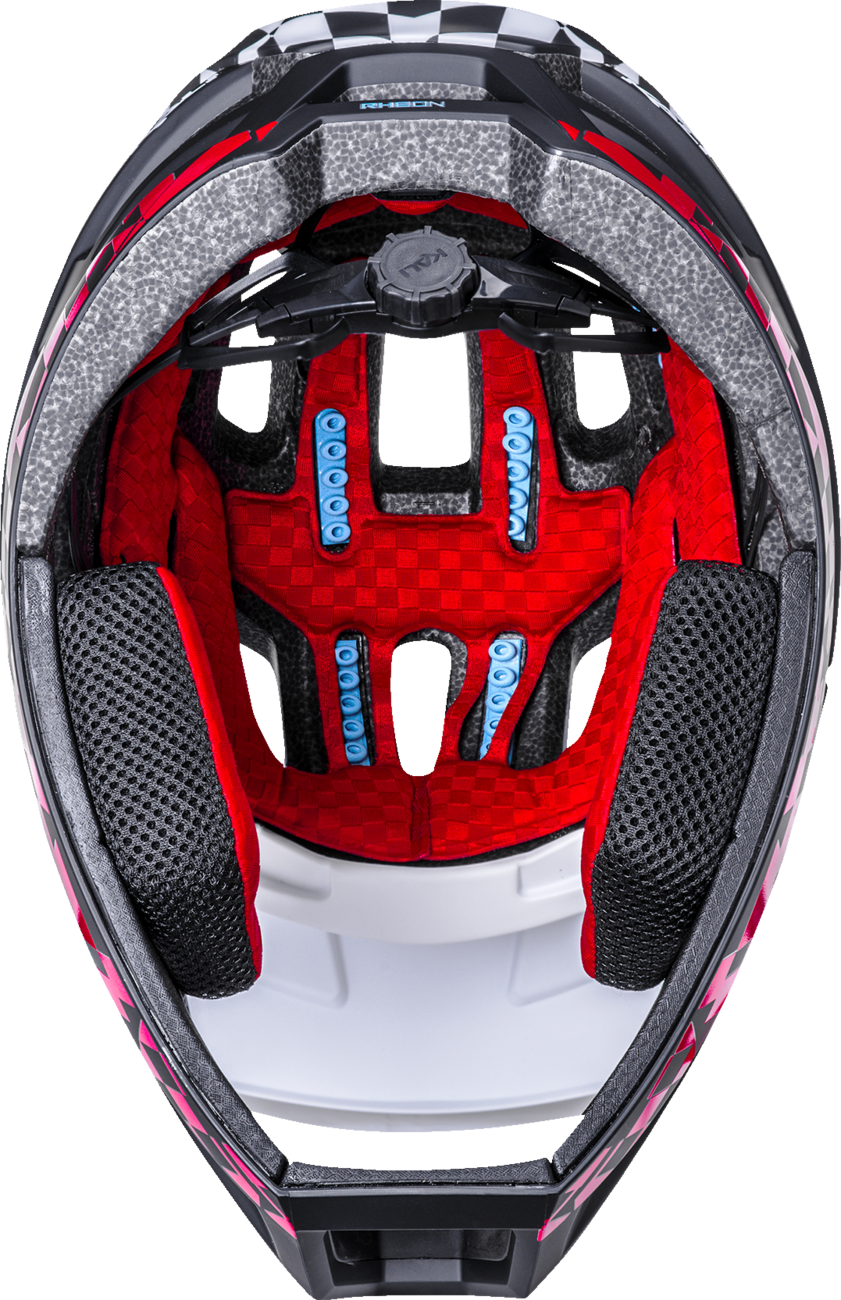 KALI DH Invader Helmet - LTD Glitch - Matte Black/White/Red - XS-M 0211323216