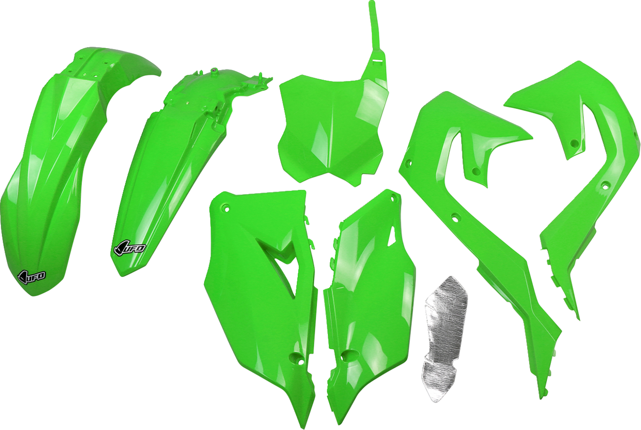 UFO Replacement Body Kit - '23 OEM Green - Kawasaki - KX '19-'24 KAKIT227@999A