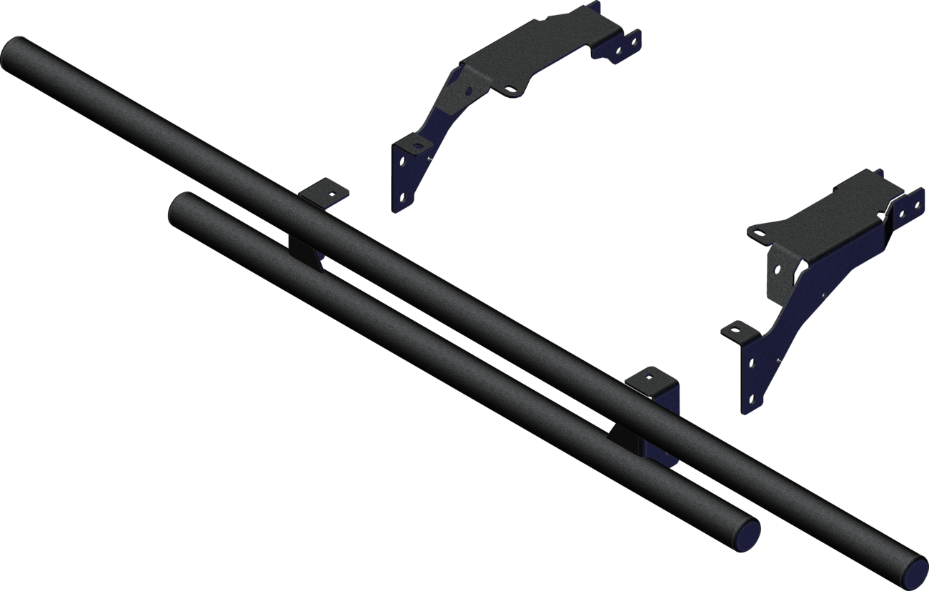 KFI PRODUCTS Rear Bumper - Round - Black - Polaris - Ranger '22-'26 102075