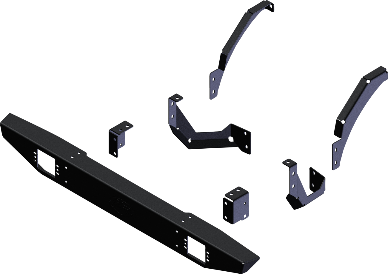 KFI PRODUCTS Rear Bumper - Formed - Polaris - Xpedition 102105