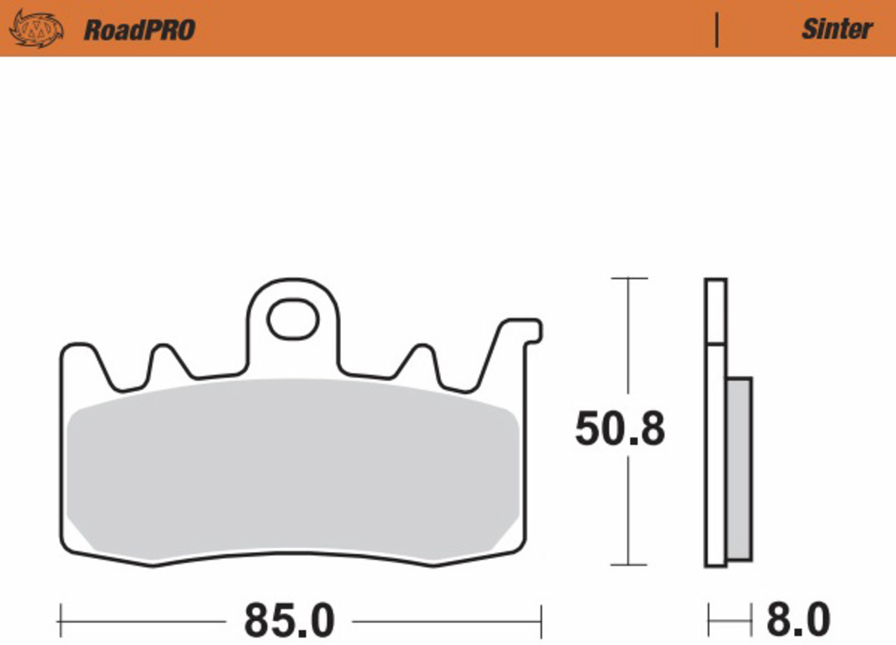 MOTO-MASTER Brake Pads 408001-PU
