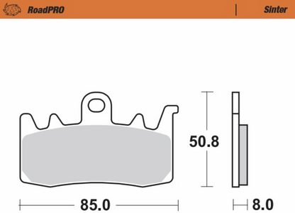 MOTO-MASTER Brake Pads 408001-PU