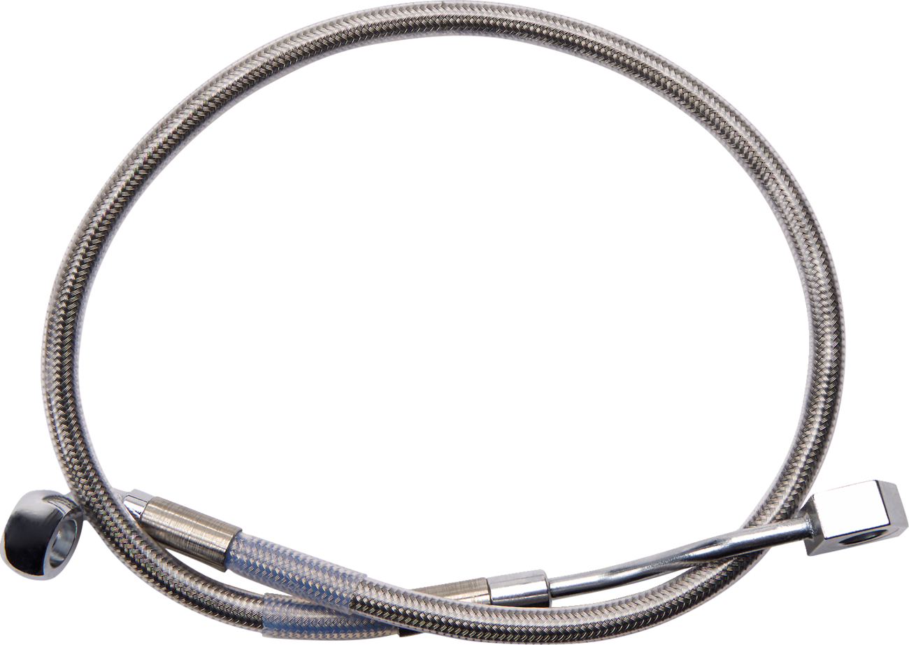DRAG SPECIALTIES Brake Line - Rear - Master Cylinder to ABS - Stainless Steel 618603