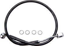 DRAG SPECIALTIES Brake Line - Rear - Master Cylinder to ABS - Black 618603-BLK