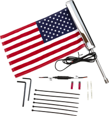 CIRO LED Flagpole - U.S. Flag - Black 70610