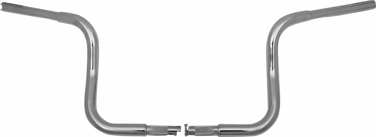FAT BAGGERS INC. 1-1/4" EZ Install Round Top Handlebar - 8" - Chrome 903008