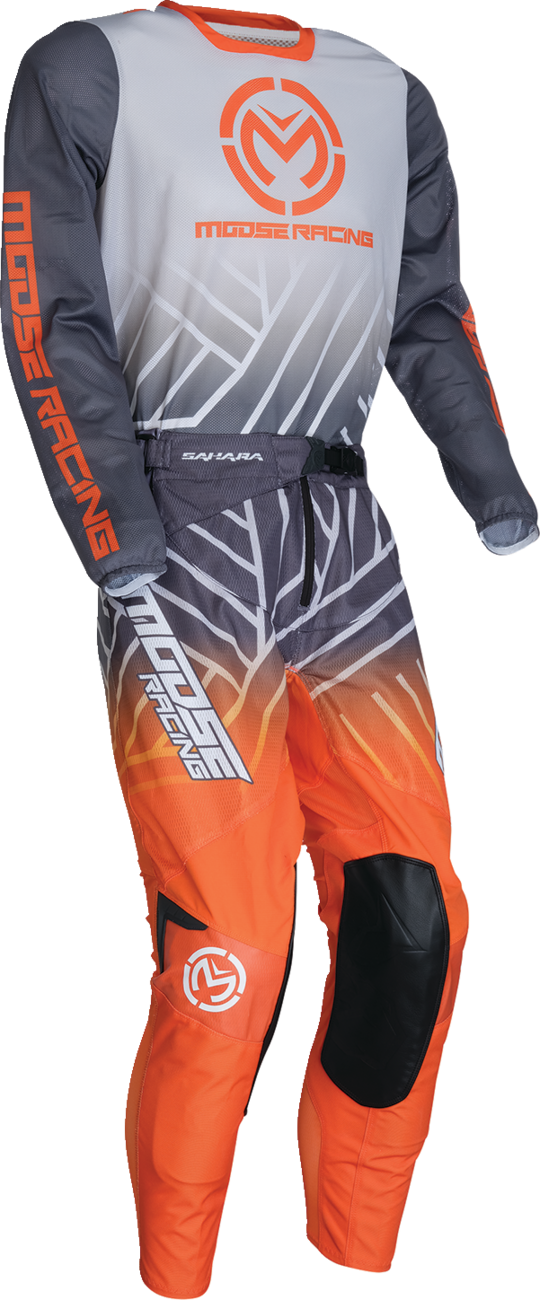 MOOSE OFFROAD Sahara Jersey - Gray/Orange - Small 29107936