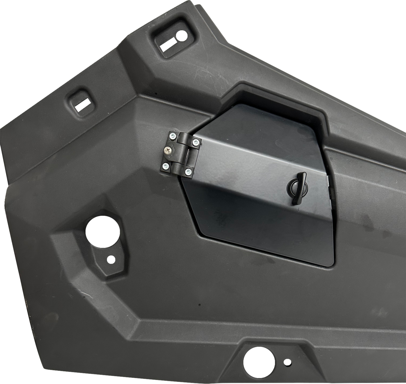 RIVCO PRODUCTS Fuel Door - Black - Polaris RZR087