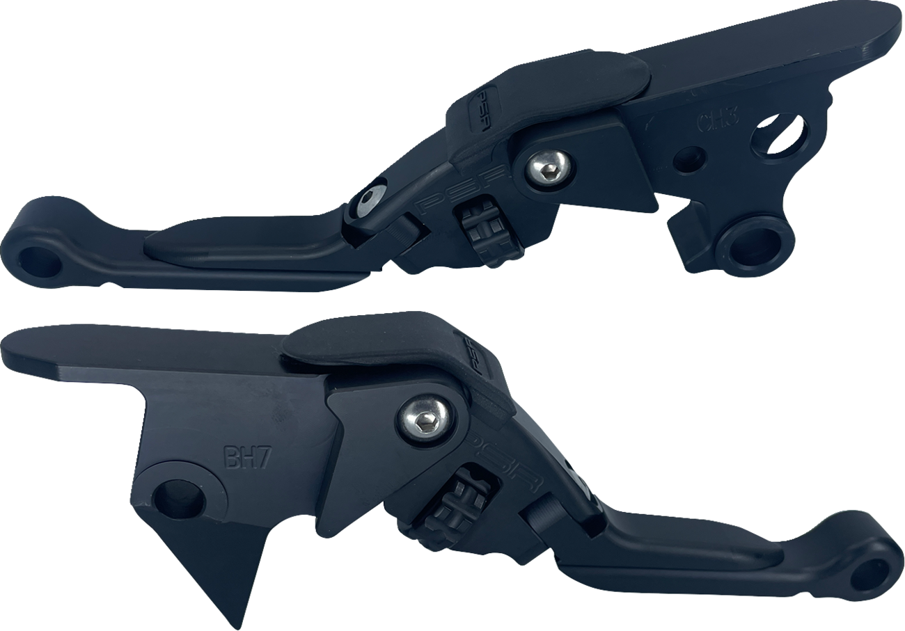 PSR Anthem Pro Adjustable Lever Set for Harley Models - Black 12-03656-22