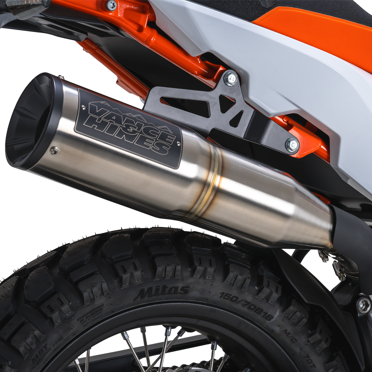 VANCE & HINES Adventure Hi-Output 450 Slip-On Muffler - Stainless Steel 17415
