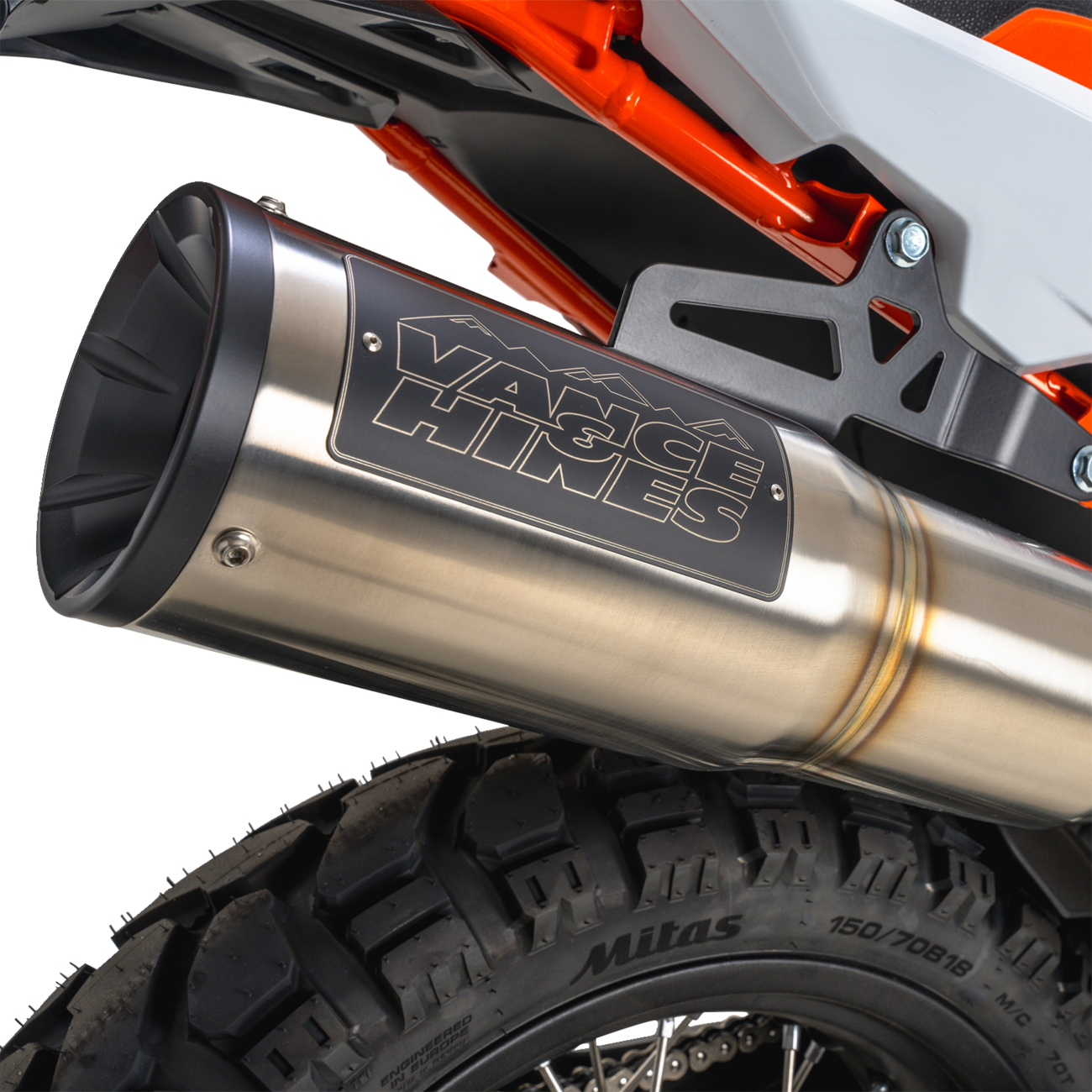 VANCE & HINES Adventure Hi-Output 450 Slip-On Muffler - Stainless Steel 17415