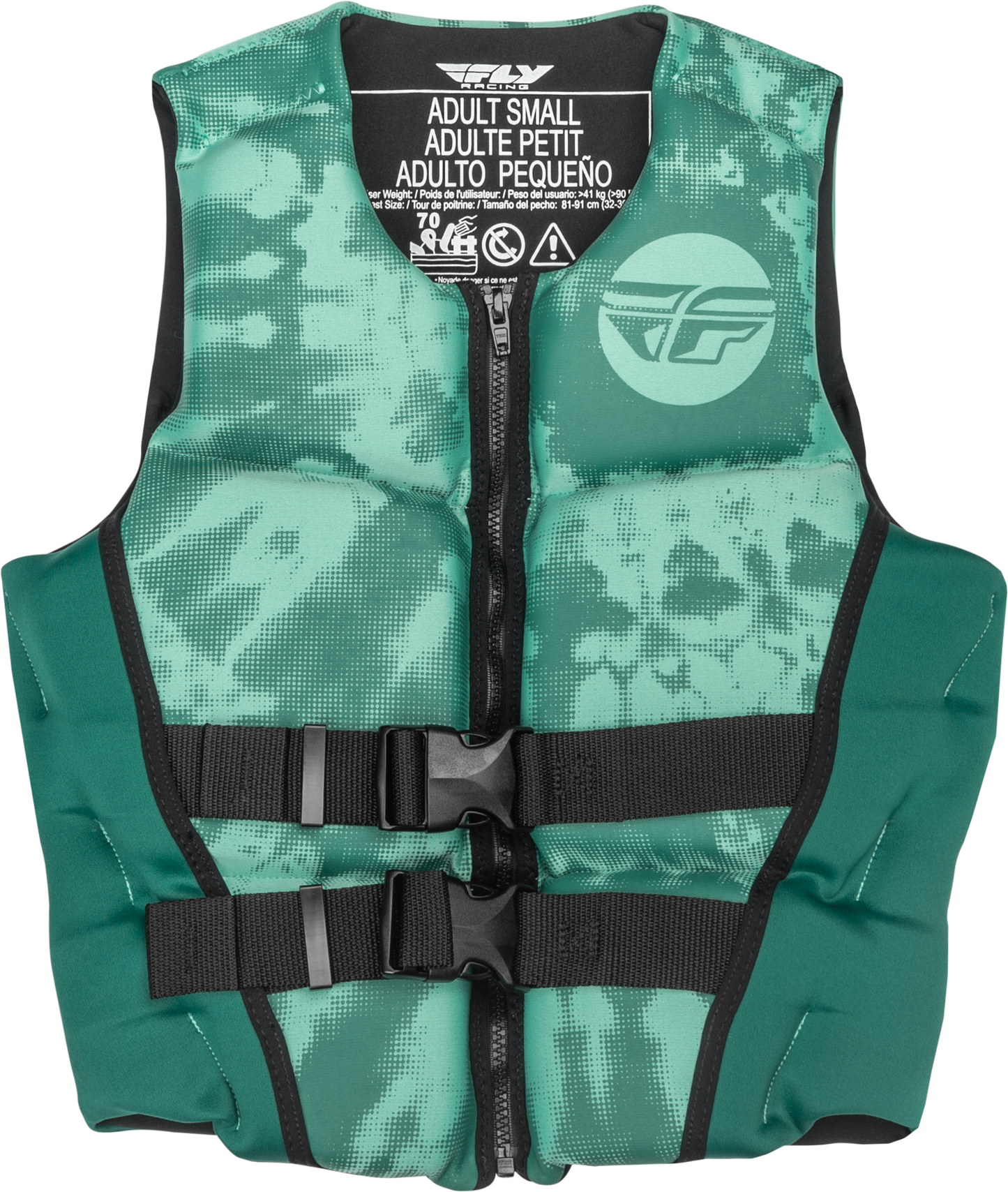 Wmn's Neoprene Flotation Vest Dark Teal/Light Teal Md