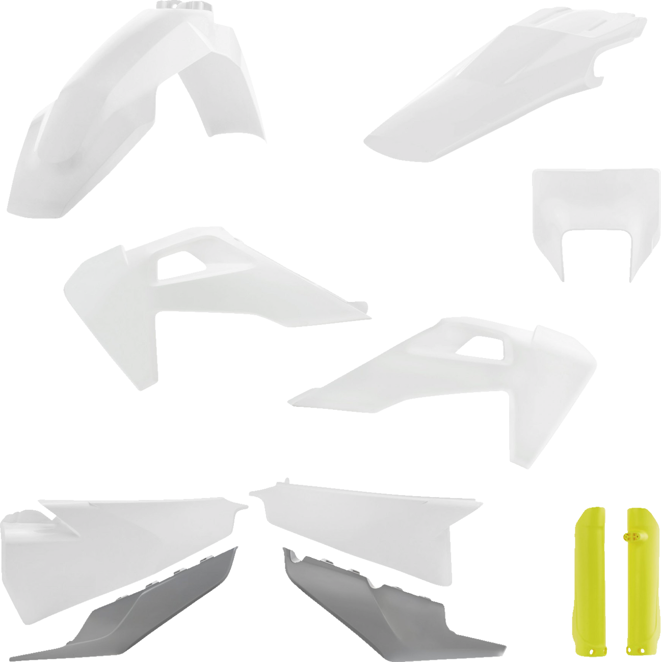ACERBIS Full Body Kit - '23 OEM White/Gray/Yellow - Husqvarna - FE/TE '20-'23 2791537705