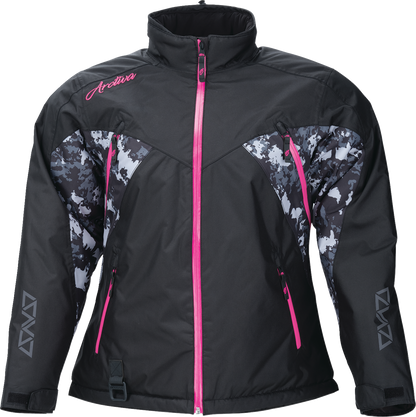 ARCTIVA Women's Pivot 7 Insulated Jacket - Black/Camo Gray/Pink - Large 3121-0849