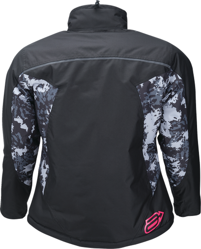 ARCTIVA Women's Pivot 7 Insulated Jacket - Black/Camo Gray/Pink - Medium 3121-0848