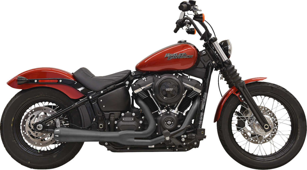 BASSANI XHAUST 2-into-1 Road Rage III Exhaust System - 49-State - Black 1S72RBE