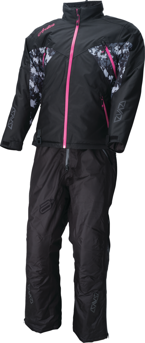 ARCTIVA Women's Pivot 7 Insulated Jacket - Black/Camo Gray/Pink - Large 3121-0849