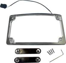 CUSTOM DYNAMICS License Plate Frame - LED - Chrome LPF-RAD-23CVO-C