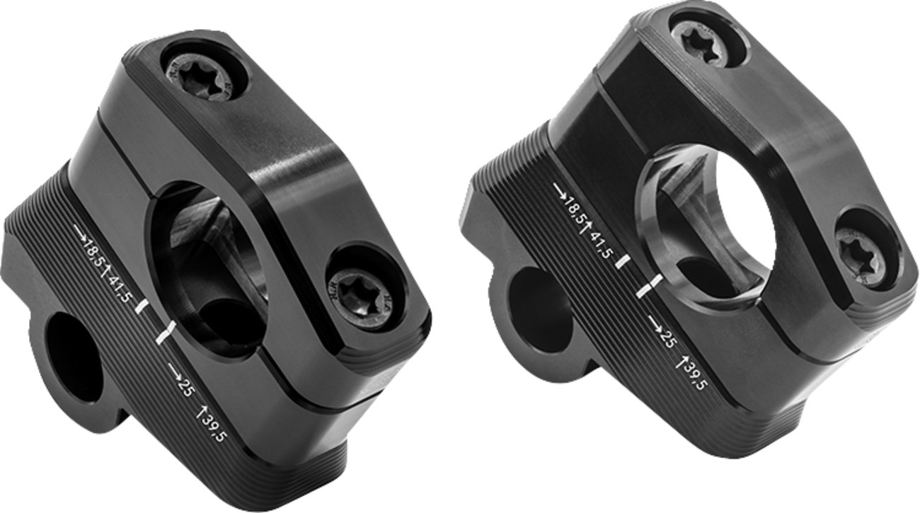 GILLES TOOLING 1D.GT Risers - Handlebar - Pan America - Black 1DGT-05-B
