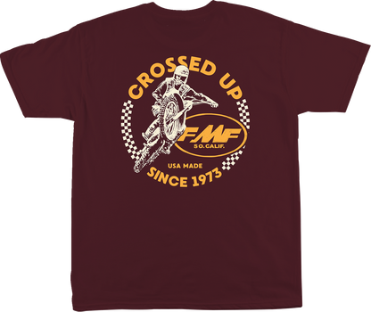 FMF Crossed Up T-Shirt - Maroon - Large SP24118901MRNLG