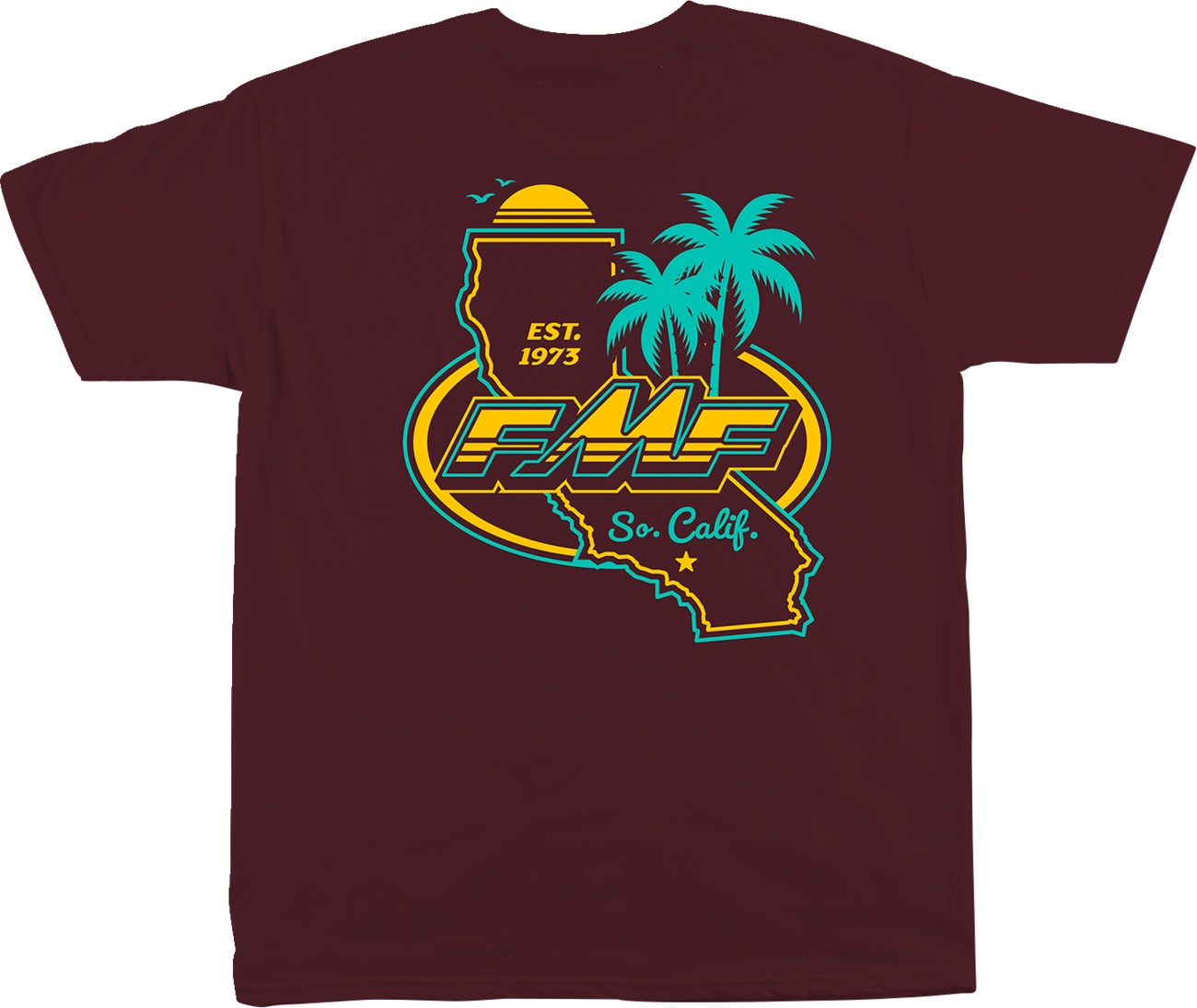 FMF Golden Stay T-Shirt - Maroon - Medium 303023863