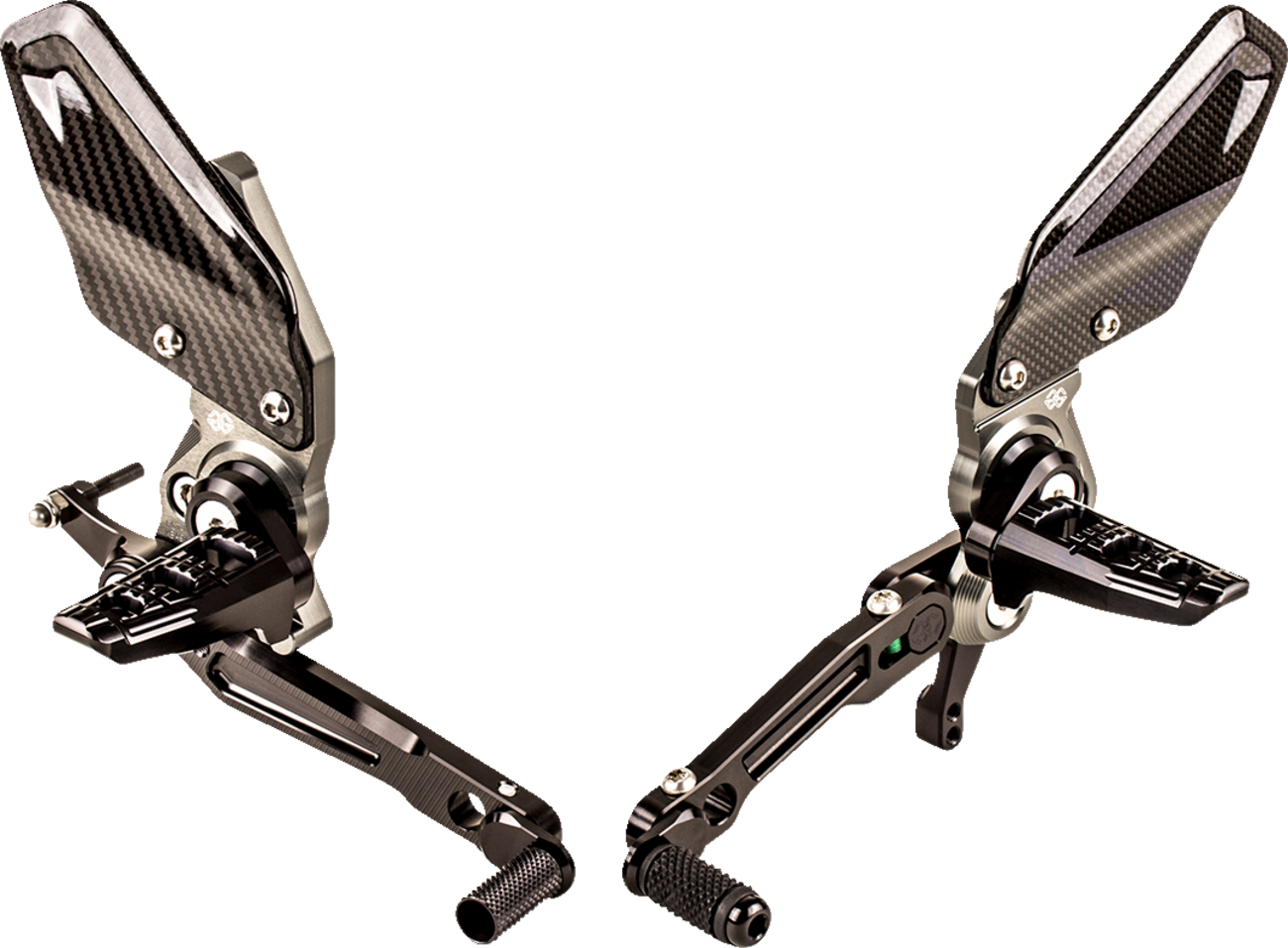 GILLES TOOLING Adjustable Rearset - Chrome - Indian RCT10GT-IN01