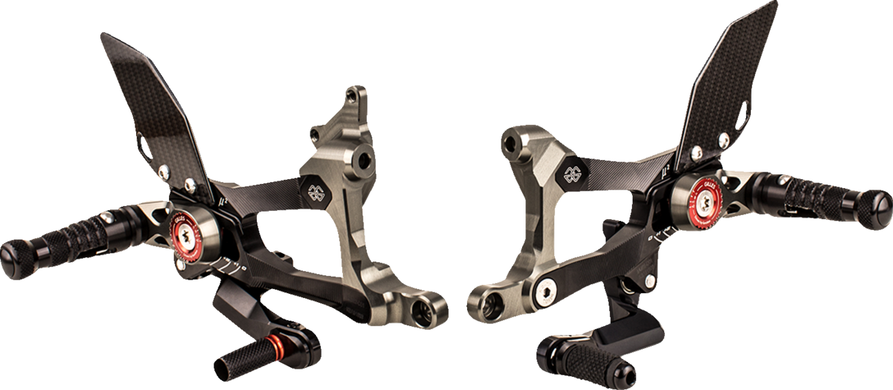 GILLES TOOLING MUE2 Rearset - Black - Ducati MUE2-D01-B
