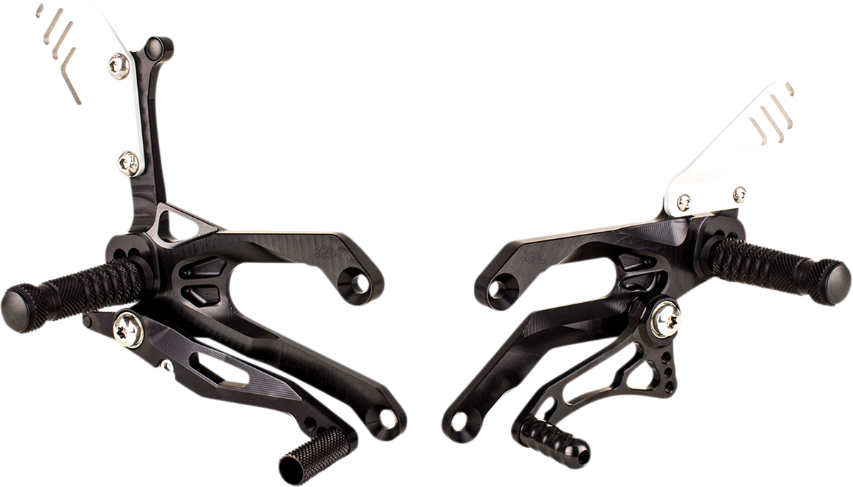 GILLES TOOLING FXR Rearset - Black - Yamaha FXR-Y05-CUP-B