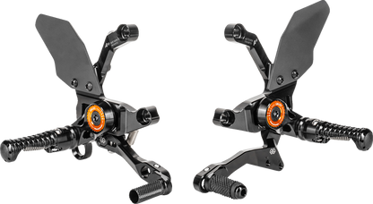 GILLES TOOLING MUE2 Rearset - Black - KTM MUE2-KT01-B
