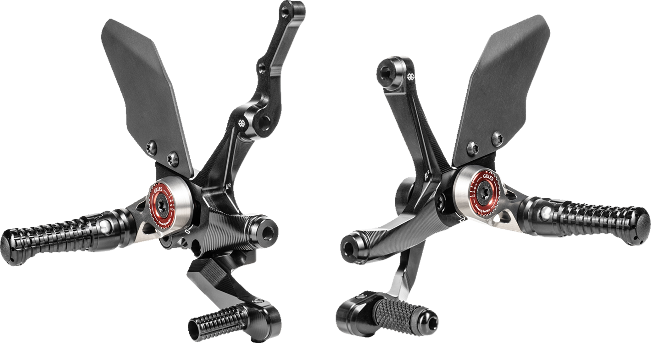 GILLES TOOLING MUE2 Rearset - Black - Ducati MUE2-D03-B