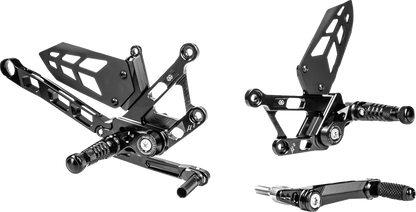 GILLES TOOLING MUE2 Rearset - Black - Yamaha MUE2-Y03-B