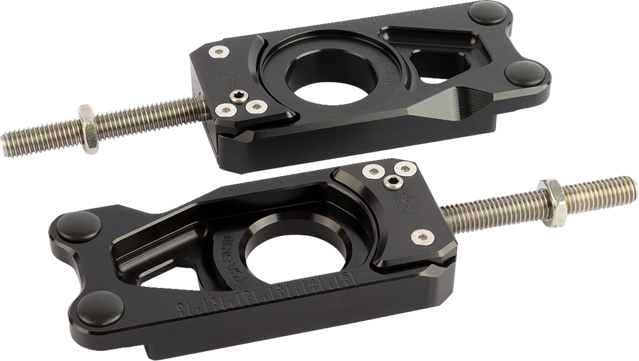 GILLES TOOLING TCA Chain Adjuster - Black - Yamaha TCA-RN22-B