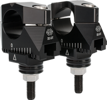 GILLES TOOLING 2D.GT Risers - Black 2DGT-14