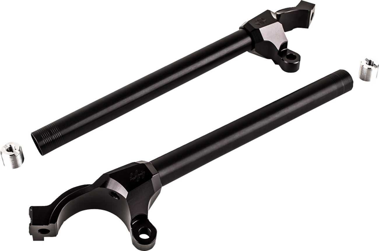 GILLES TOOLING GP Light 2 Clip-Ons - Street - 55 mm - Black GPL2-550-STREET