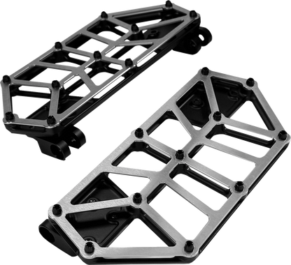 KODLIN USA NXL Floorboards - Black w/ Stainless Steel K73253