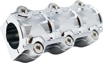 KODLIN USA Big Block Risers - Includes Clamp - Chrome K55119