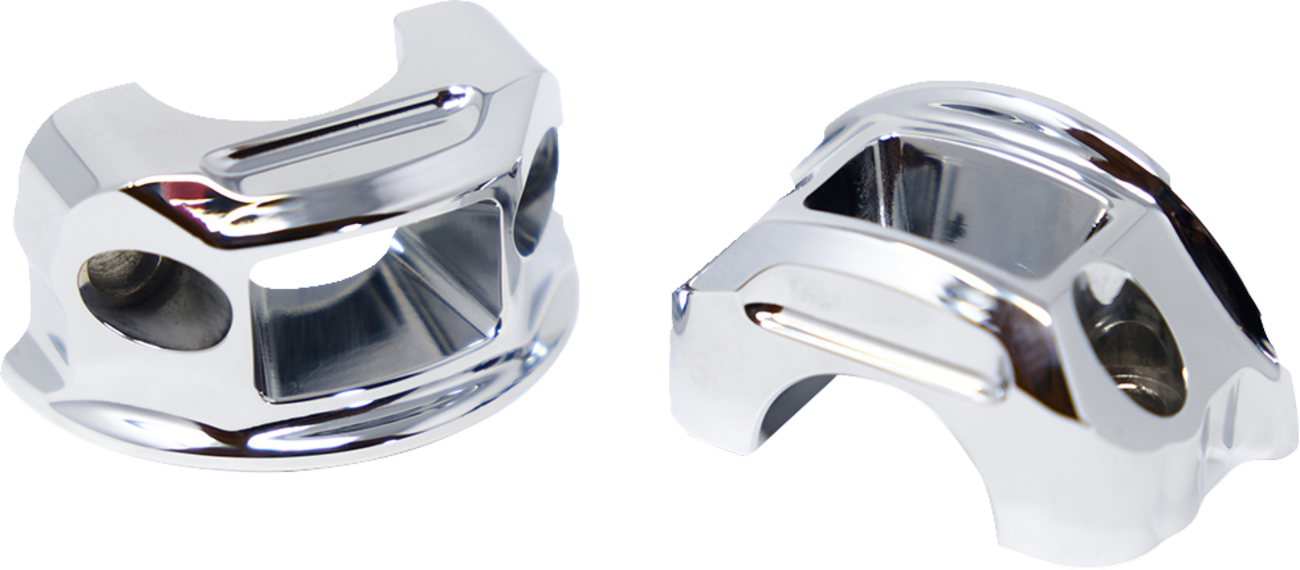 KODLIN USA Lever Perch Clamps - Brake/Clutch - Chrome K56243