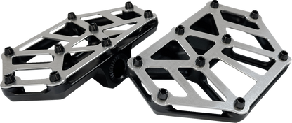KODLIN USA NXL Mini Floorboards - Black w/ Stainless Steel K73254