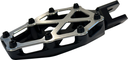 KODLIN USA NXL Foot Pegs - Black w/ Stainless Steel K73255