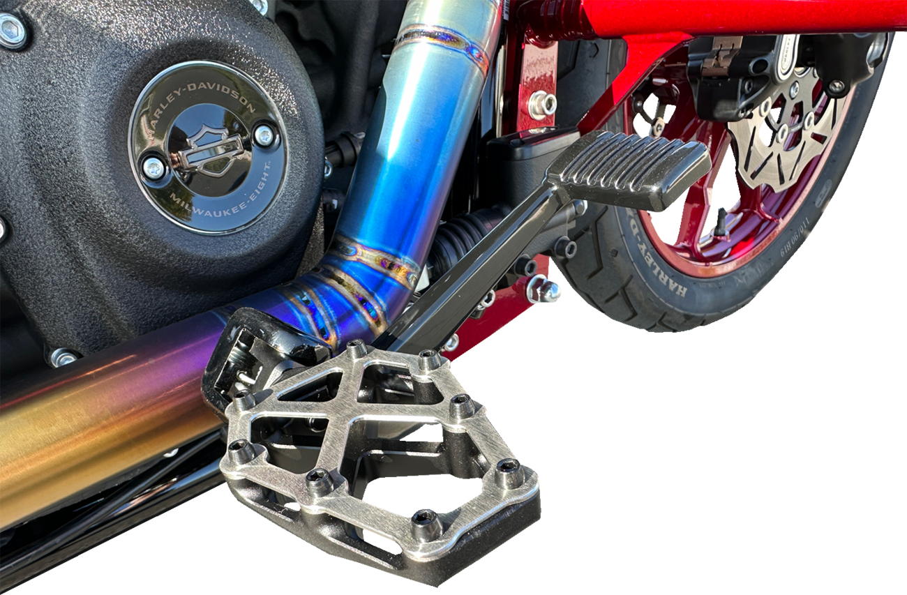 KODLIN USA NXL Foot Pegs - Black w/ Stainless Steel K73255