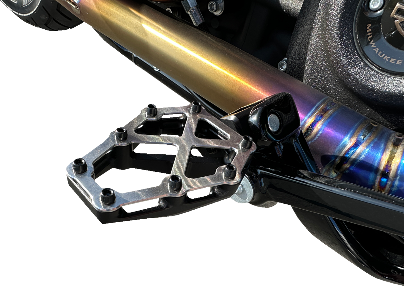 KODLIN USA NXL Foot Pegs - Black w/ Stainless Steel K73255