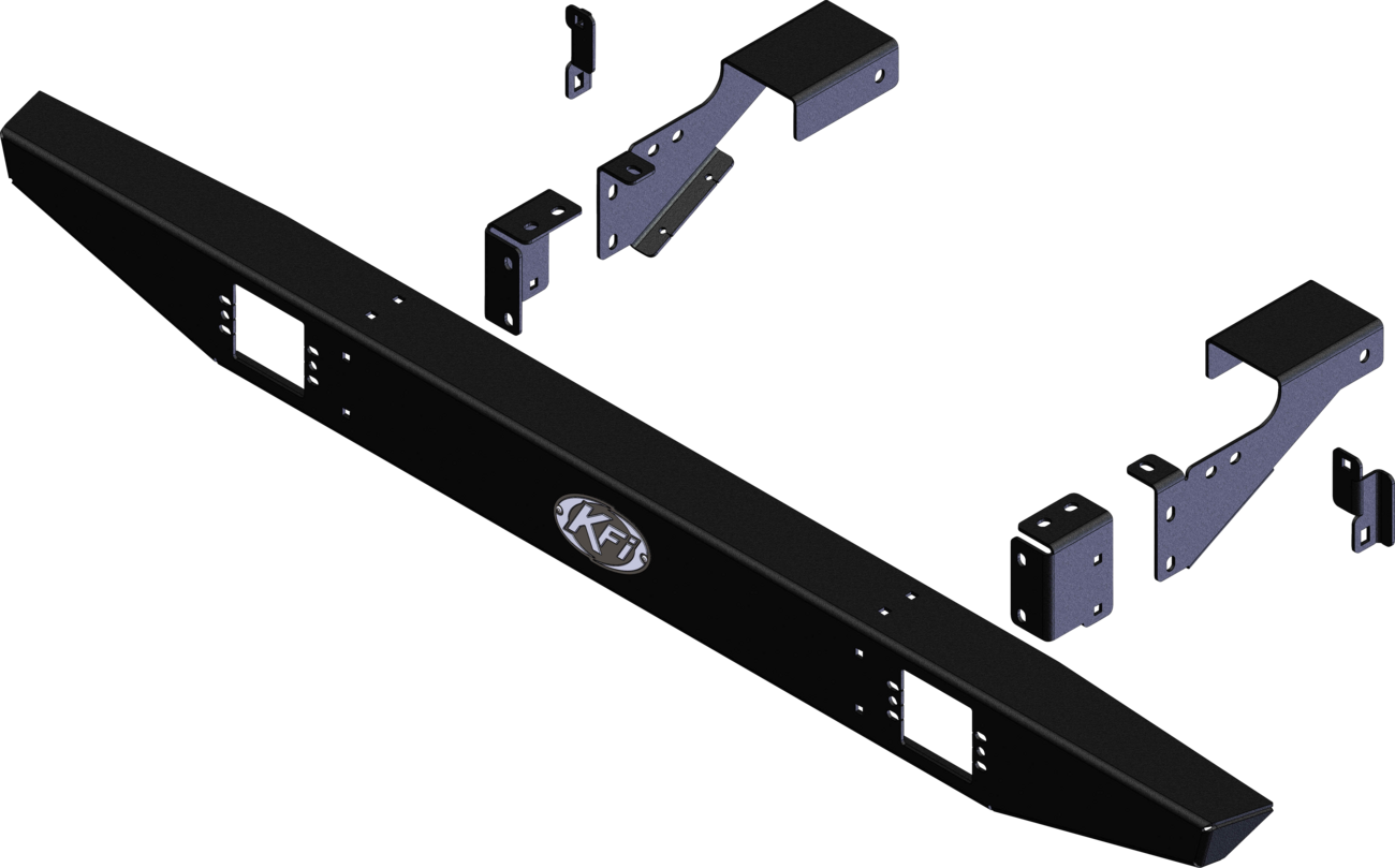 KFI PRODUCTS Rear Bumper - Formed - Polaris - Ranger '04-'16 101430