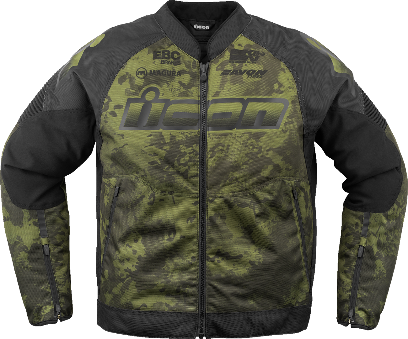 ICON Overlord3™ Magnacross Jacket - Green Camo - Large 2820-6720