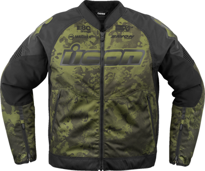 ICON Overlord3™ Magnacross Jacket - Green Camo - 2XL 2820-6722