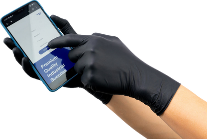 PARTS UNLIMITED Nitrile Gloves - 6.5 MIL - Large - 100-Pack PU-GLV65BL