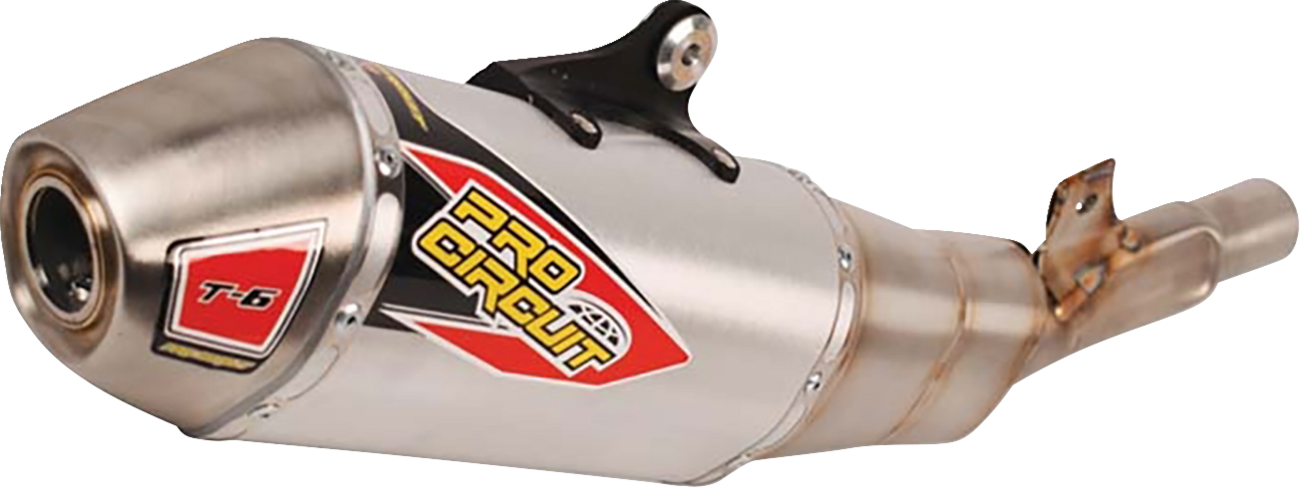 PRO CIRCUIT T-6 Slip-On Muffler - Stainless Steel 0122445A