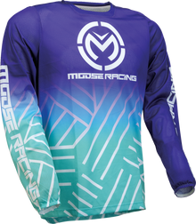 MOOSE OFFROAD Sahara Jersey - Purple/Turquoise - Small 2910-7923