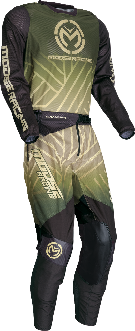 MOOSE OFFROAD Sahara Jersey - Green/Black - XL 29107945