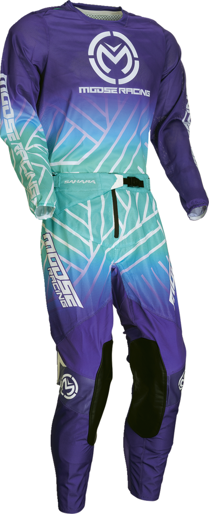 MOOSE OFFROAD Sahara Jersey - Purple/Turquoise - Small 2910-7923